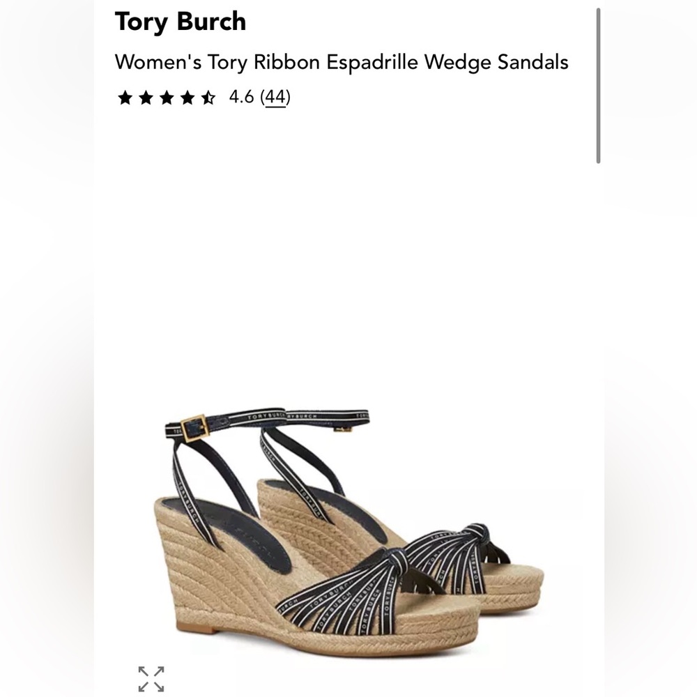 TORY BURCH Ribbon Wedge Espadrille
